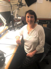 Chana wilson in the KPFA radio studio