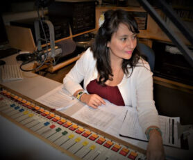 Sara Blanco at soundboard