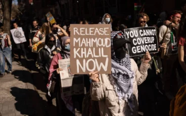Protesters across the country demand the release Palestinian-American Activist Mahmoud Khalil, detained without charge and under threat of deportation.
