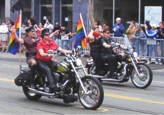 Dykes on Bikes at SF pride