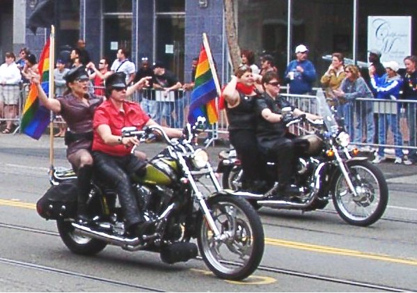 Dykes on Bikes at SF pride
