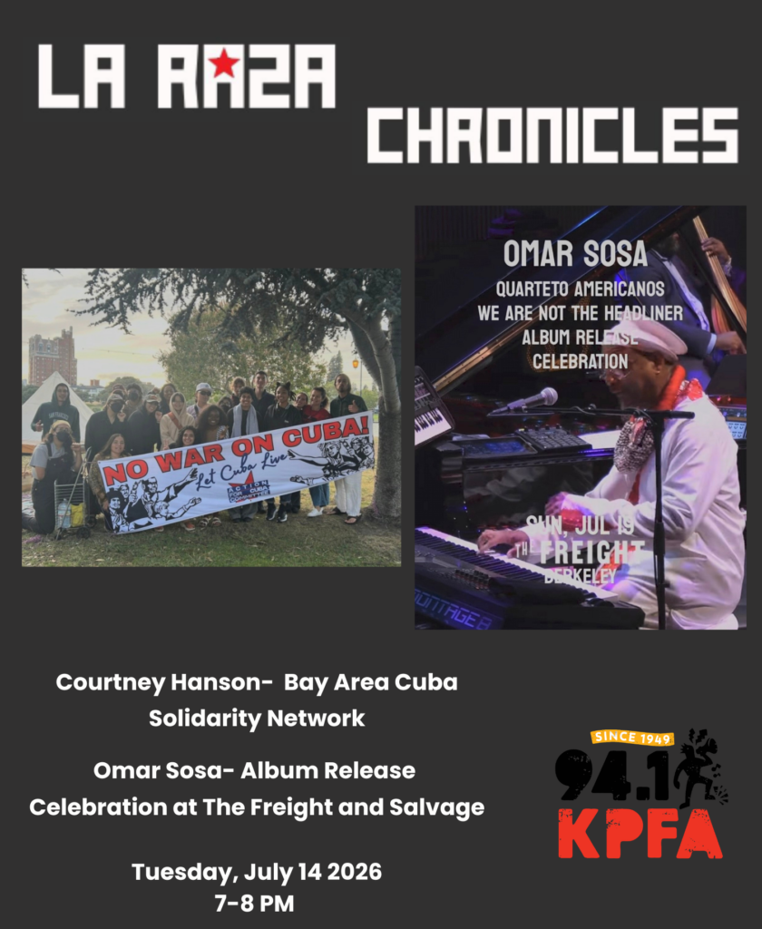 La Raza Chronicles - Bay Area Cuban Solidarity Network, Cuban Jazz Legend Omar Sosa