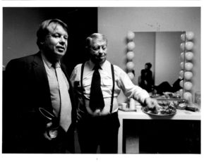 Backstage with Mel Torme. 1983