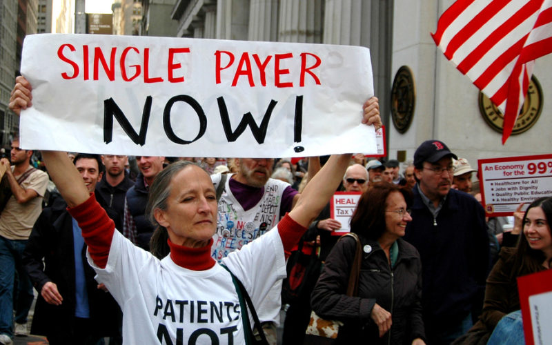 Single payer protest