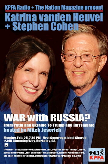 Stephen Cohen Katrina Vanden Heuvel Kpfa