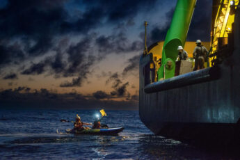 greenpeace activists protest deep-sea mining