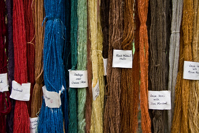 naturally dyed yarn