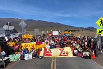 Standing Above the Clouds -Picture of Activists